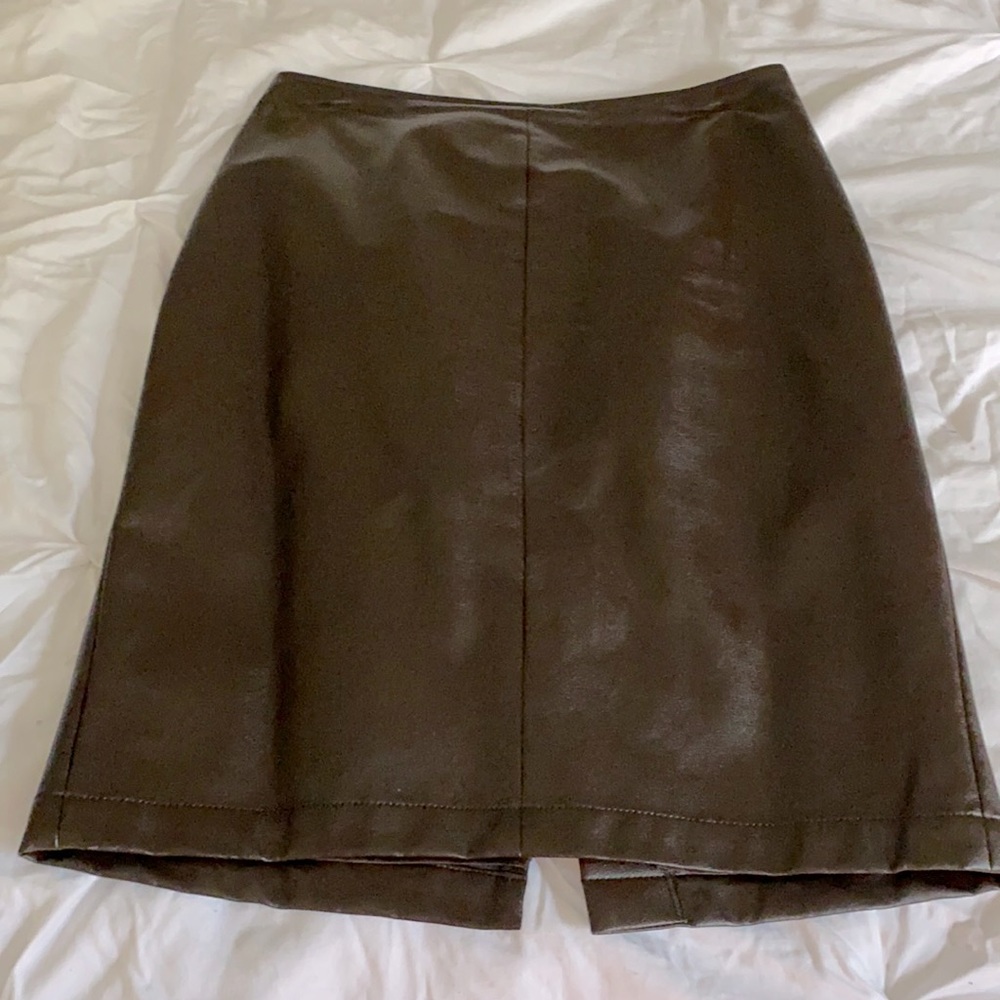 Faux leather pencil skirt. Worn once